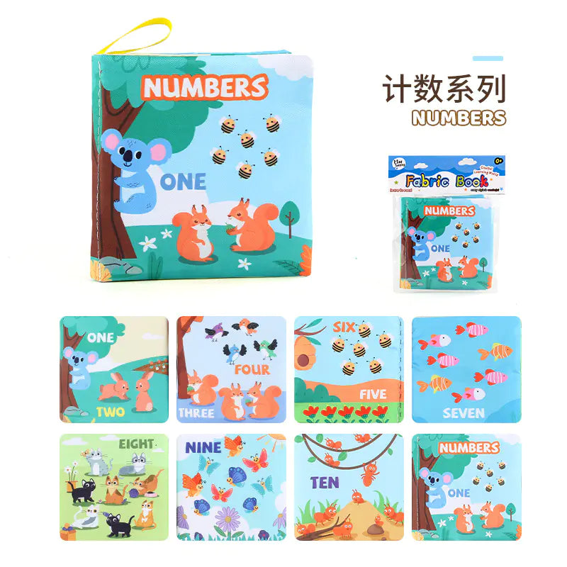 3D Fabric Baby Book - Early Education Toy with Animals
