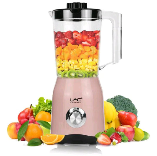 LAC Electric Blender and Juicer - Compact Pink Smoothie Maker