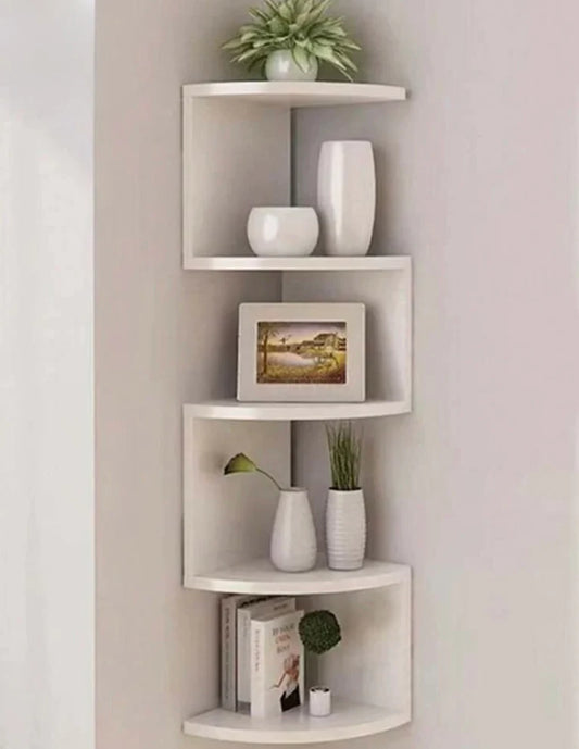 Multilayer Floating Corner Shelves - Wall Mount Storage