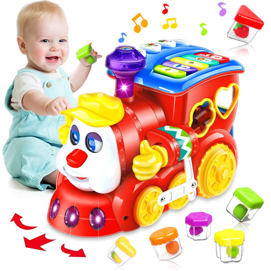 Musical Train Baby Toy - Educational Learning Toy for 1-3 Year Olds