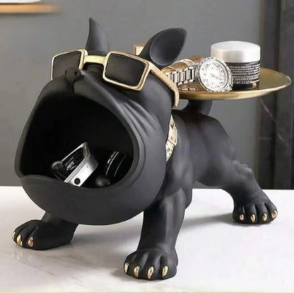Luxury Dog Shaped Trinket Tray - French Bulldog Storage Organizer